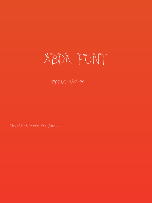 abdn font Poster