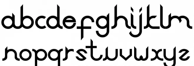 abdun 字体 小写