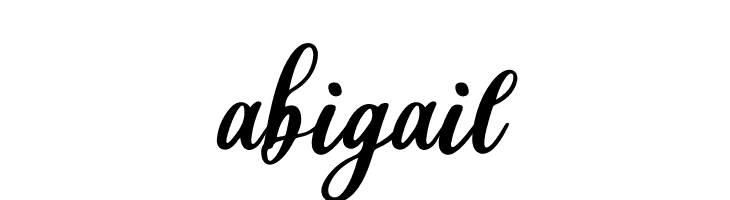 abigail  baixar fontes gratis