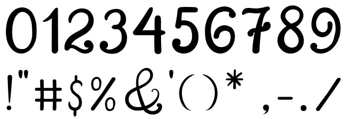 abiyells Font OTHER CHARS