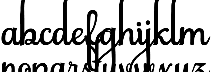 abiyells Font LOWERCASE