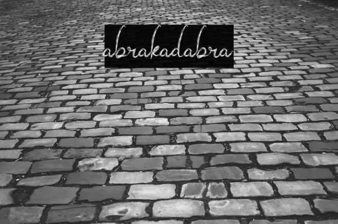 abrakadabra フォント examples