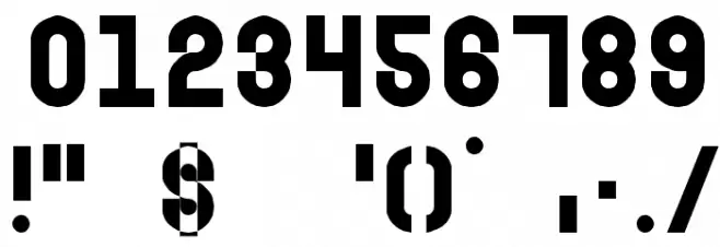 absender Font Alte caractere