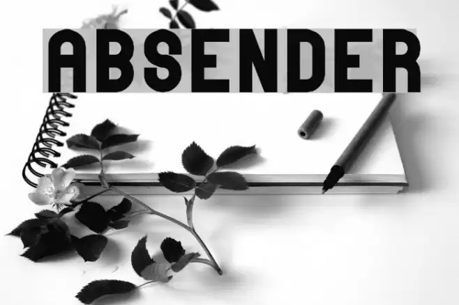 absender Font examples