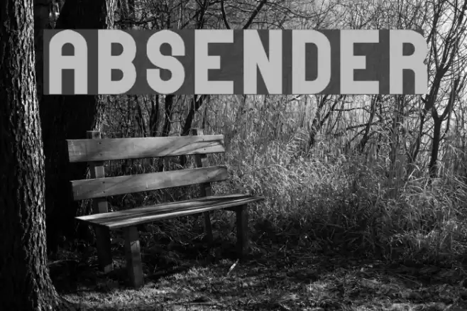 absender Font examples