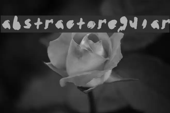 abstracto-Regular फ़ॉन्ट examples