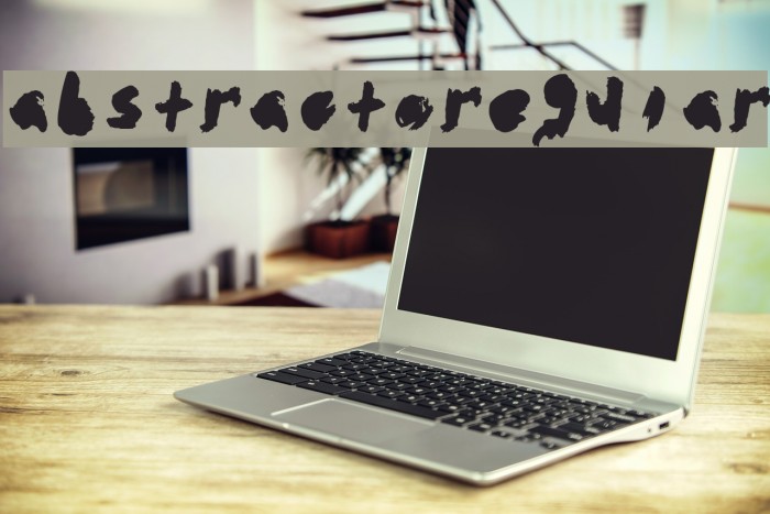 abstracto-Regular Font examples