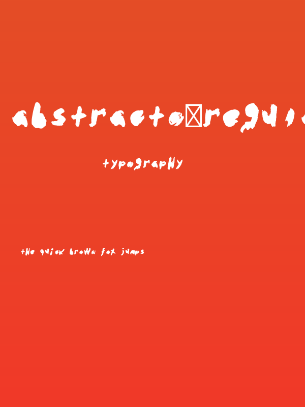 abstracto-Regular Poster