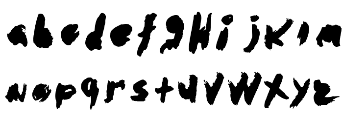 abstracto-Regular Font LOWERCASE