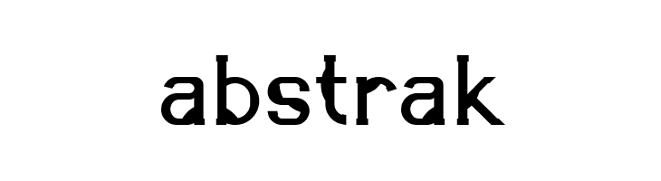 abstrak  フリーフォントのダウンロード