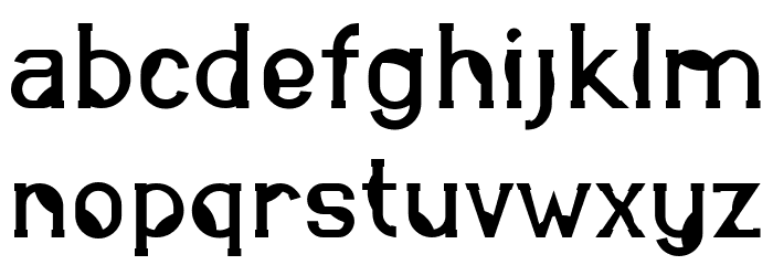 abstrak Font LOWERCASE