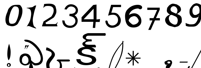 abtelgu Font OTHER CHARS