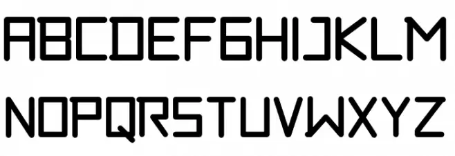 abubble خط أحرف كبيرة