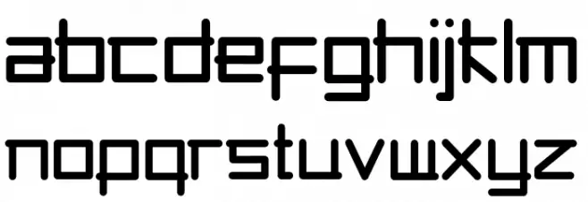 abubble خط أحرف صغيرة