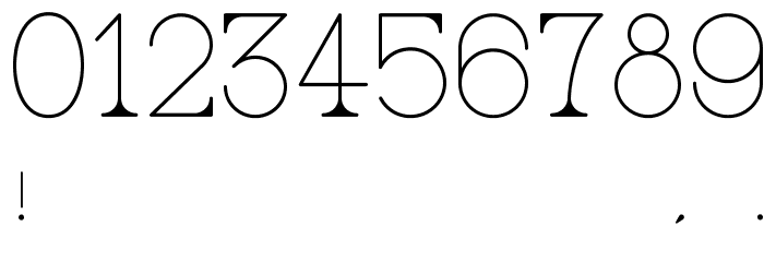 AC Big Serif One Font OTHER CHARS