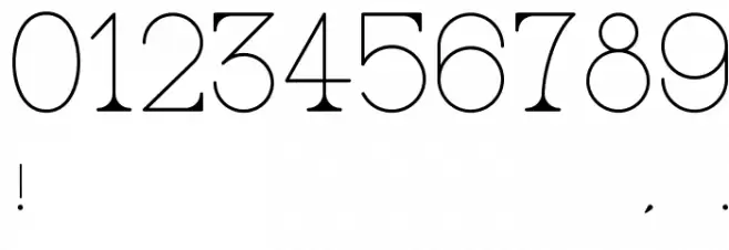 AC Big Serif One Font OTHER CHARS