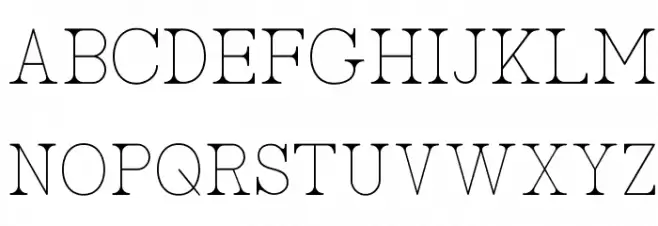 AC Big Serif One 字体 大写