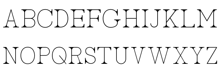 AC Big Serif One Font LOWERCASE