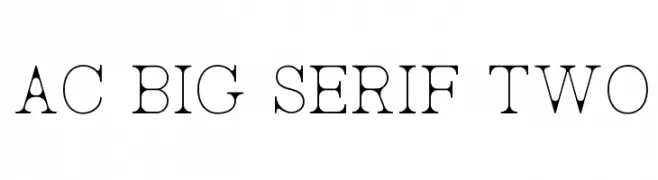 AC Big Serif Two  font caratteri gratis