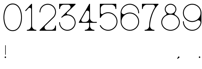 AC Big Serif Two Font OTHER CHARS
