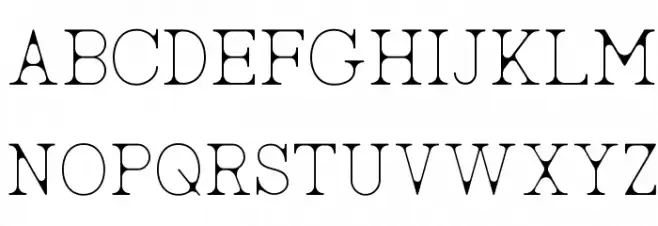 AC Big Serif Two 字体 大写