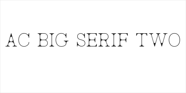 AC Big Serif Two Logo