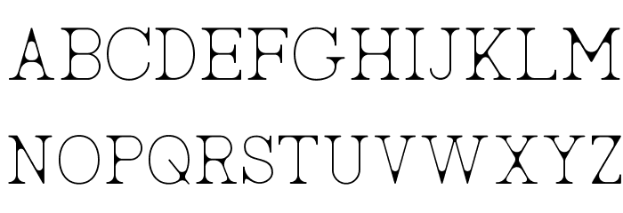 AC Big Serif Two Font LOWERCASE