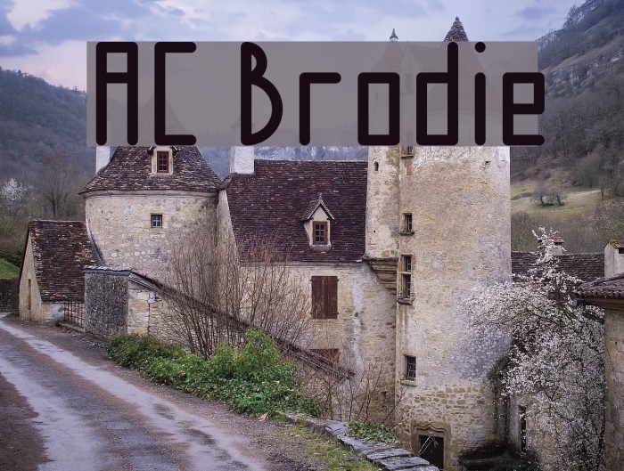 AC Brodie Font examples