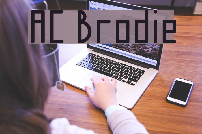 AC Brodie Font examples