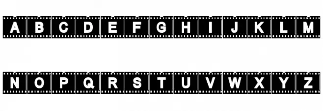 AC Filmstrip फ़ॉन्ट अपरकेस