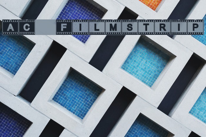 AC Filmstrip Font examples