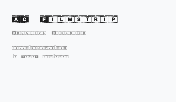 AC Filmstrip Business Card