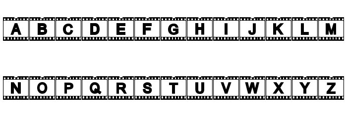 AC Filmstrip Font LOWERCASE