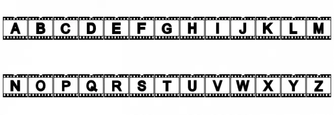 AC Filmstrip Fonte MINÚSCULAS