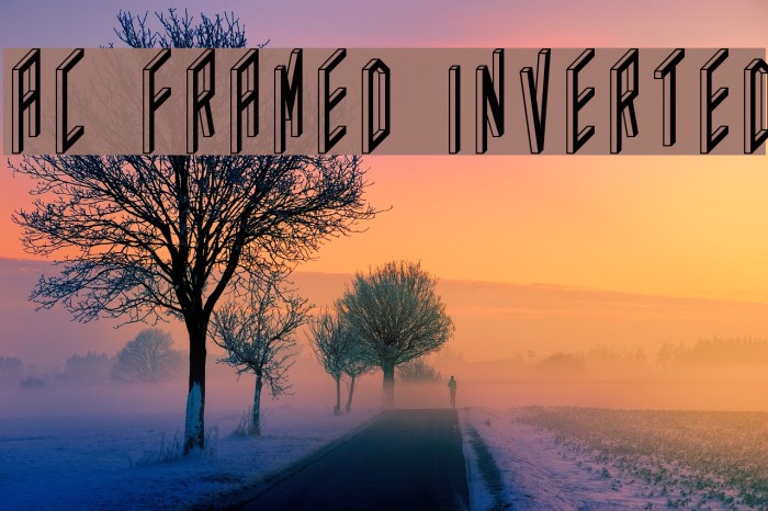 AC Framed Inverted Шрифта examples