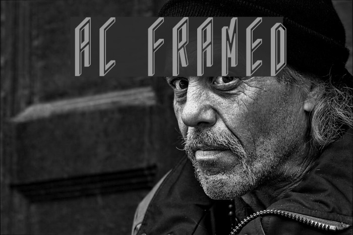 AC Framed Font examples