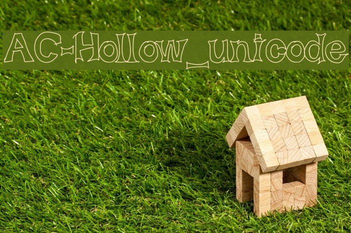AC-Hollow_unicode Font examples
