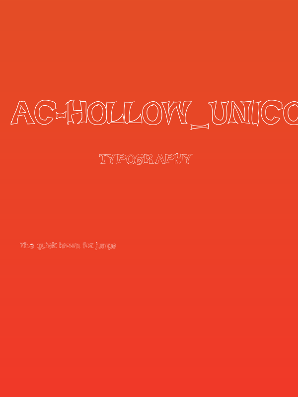 AC-Hollow_unicode Poster