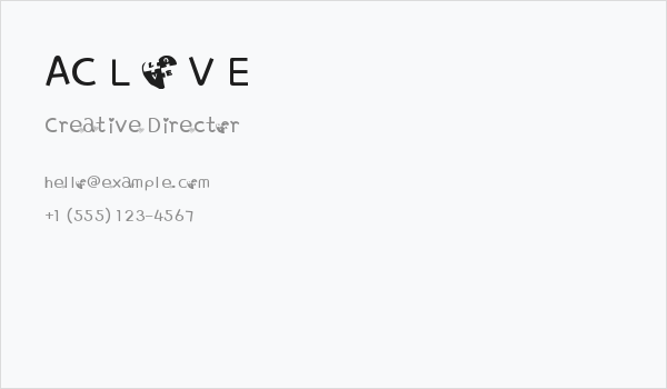 AC L O V E Business Card