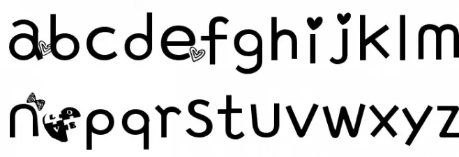 AC L O V E फ़ॉन्ट लोअरकेस