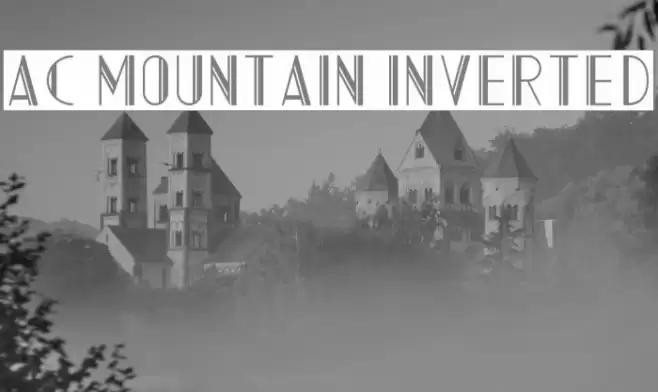 AC Mountain Inverted Font examples