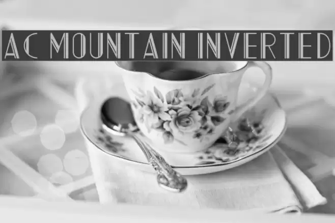 AC Mountain Inverted Font examples