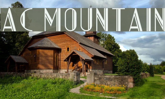 AC Mountain Font examples