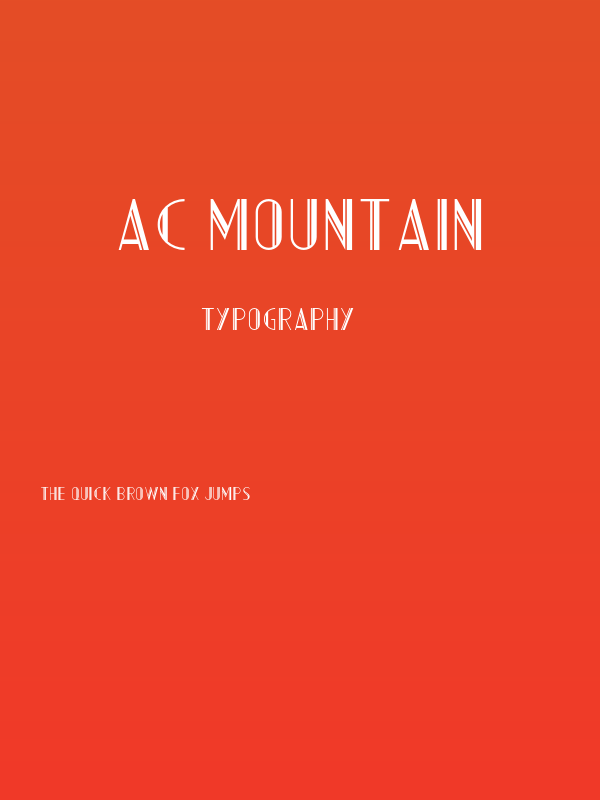 AC Mountain Poster