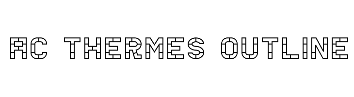 AC Thermes Outline Шрифта