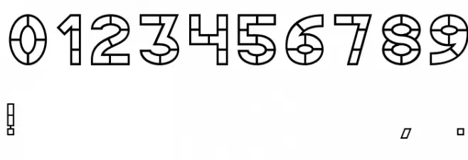 AC Thermes Outline Font OTHER CHARS