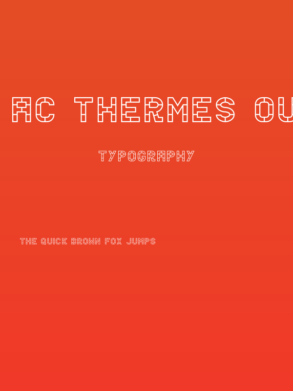 AC Thermes Outline Poster