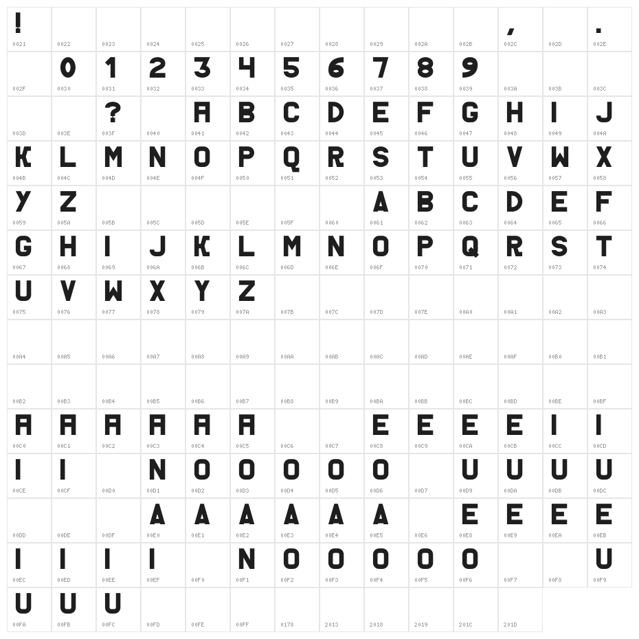 AC Thermes Solid Character Map