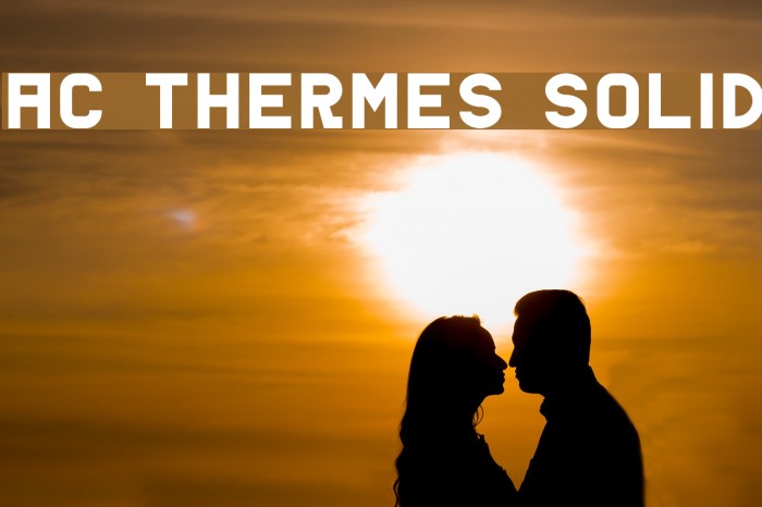 AC Thermes Solid Font examples