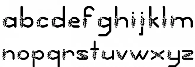 AC1 Holly Font LOWERCASE